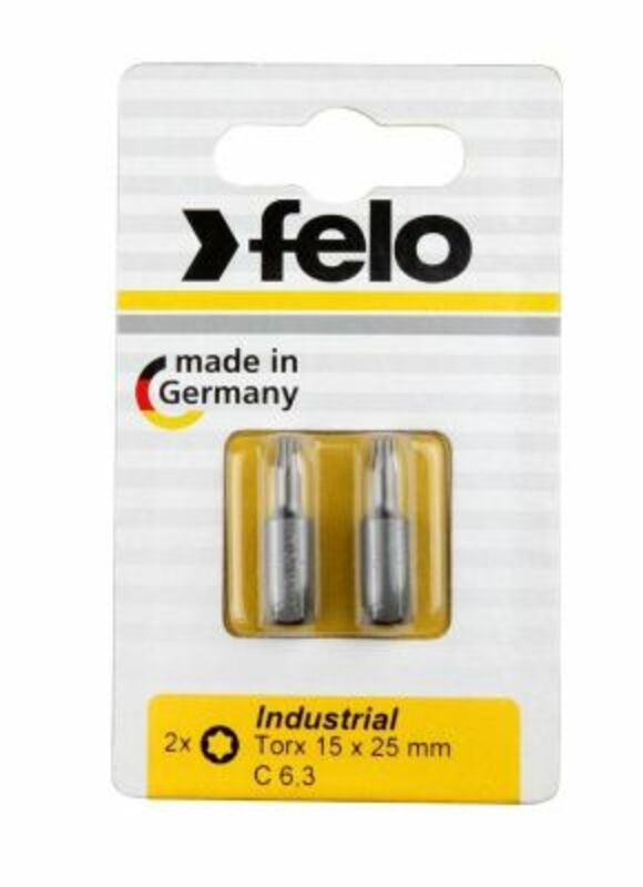 Бита Felo Industrial Torx (15X25), 2 шт в блистере 02615036 в Москве