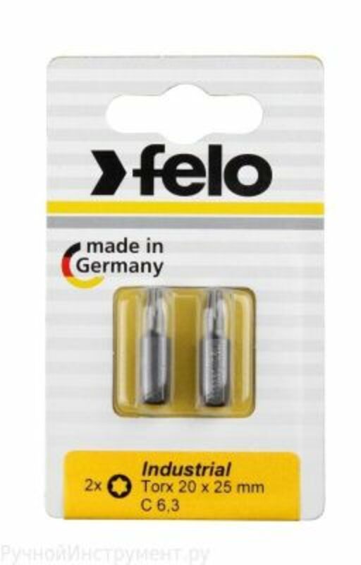 Бита Felo Industrial Torx (40X25), 2 шт в блистере 02640036 в Москве