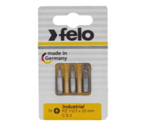 Бита Felo крестовая (PZ 1/PZ 2/PZ 3X25), 3 шт в блистере 02193216 в Москве