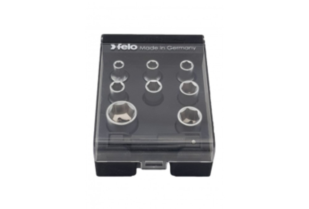 Набор головок Felo (4-13 мм с адаптером), 8 шт в кейсе 05798106 в Москве