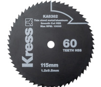 Диск по металлу и алюминию KRESS 60T HSS 115х1,2х9,5 мм