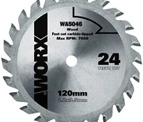 Пильный диск твердосплавный WORX WA5046, 24T TCT